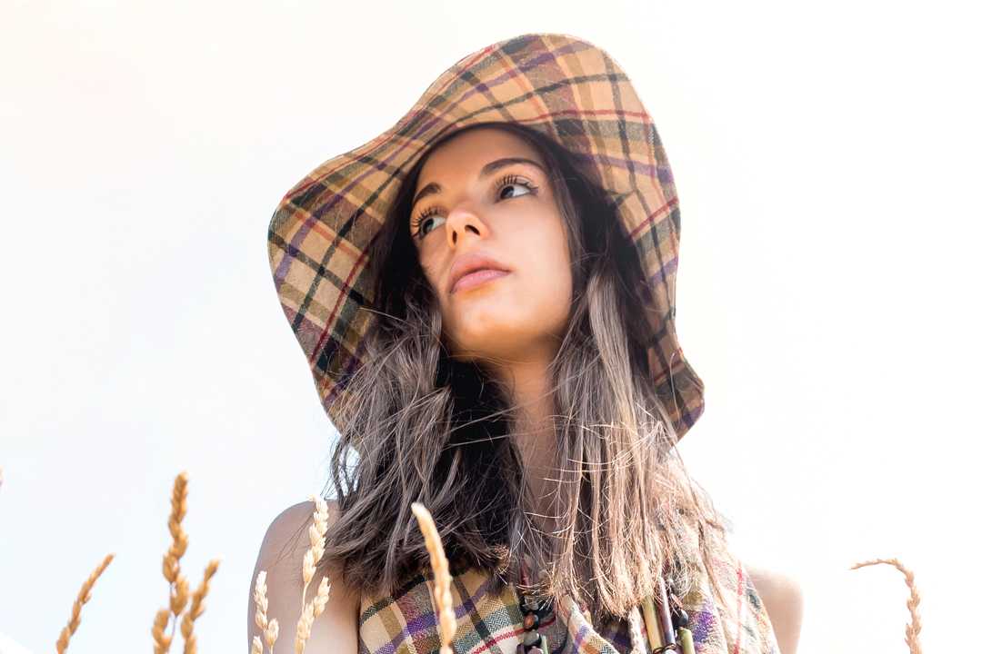 Cappello Elba Check Multicolor Brown - immagine 3