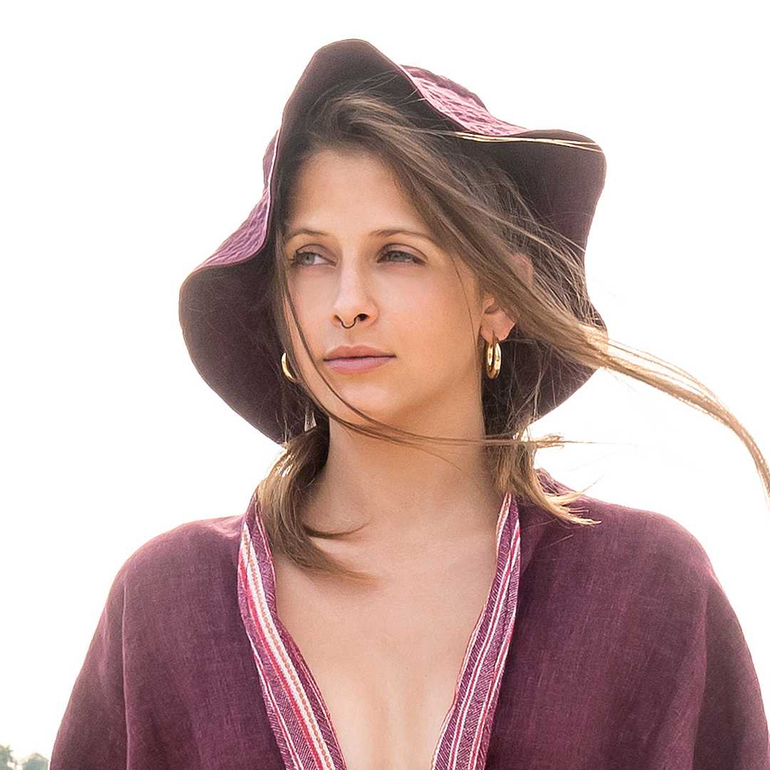 Cappello Elba Unito Bordeaux - immagine 2